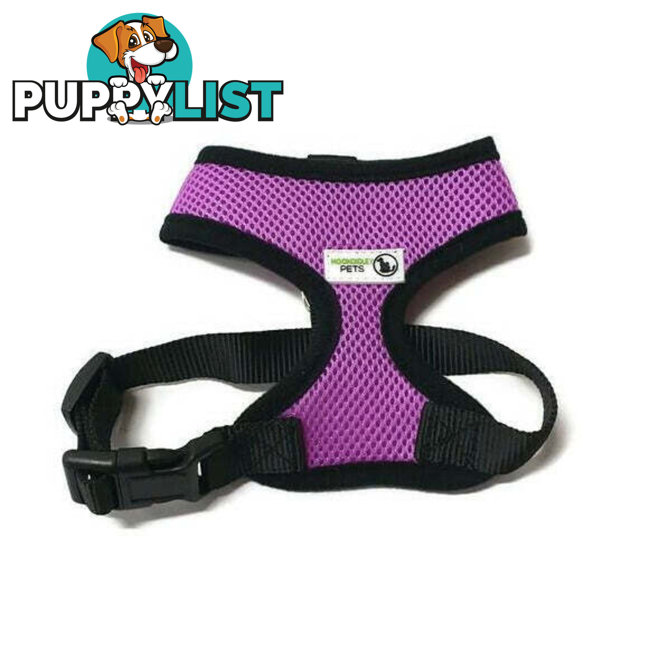 Pet Harness Soft Air Mesh Padded Adjustable  - Moondidley Pets - MDPHARNESSMPUR