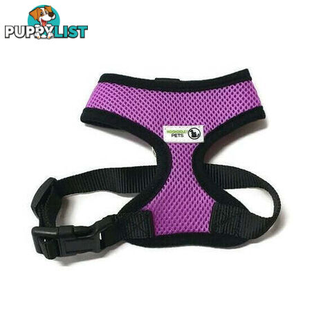 Pet Harness Soft Air Mesh Padded Adjustable  - Moondidley Pets - MDPHARNESSMPUR