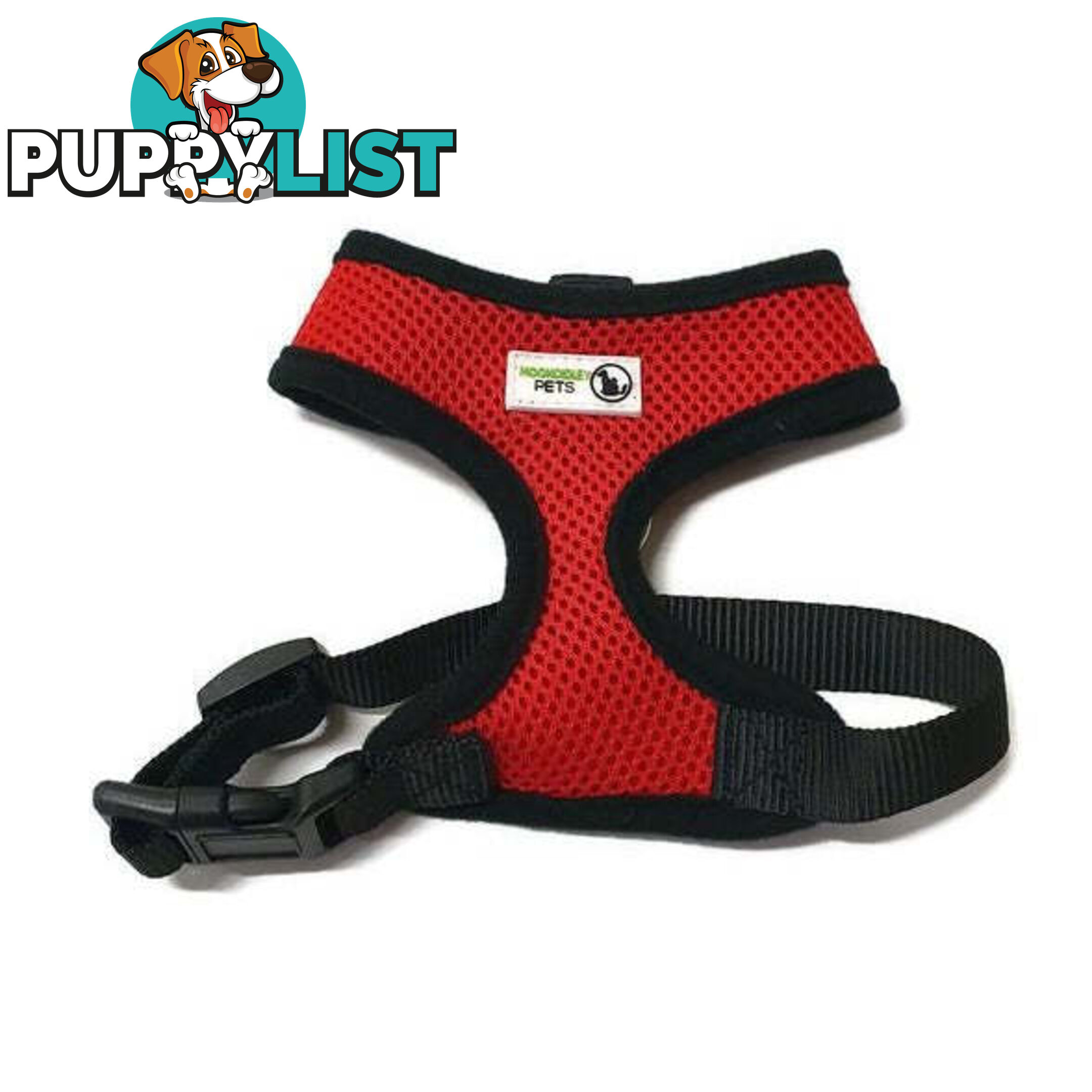Pet Harness Soft Air Mesh Padded Adjustable  - Moondidley Pets - MDPHARNESSMPUR
