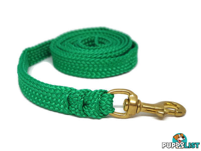 1.8m to 10m Long Dog Lead No Stitching Tough Yarnix 20mm Wide - YNXLD2010BRRED