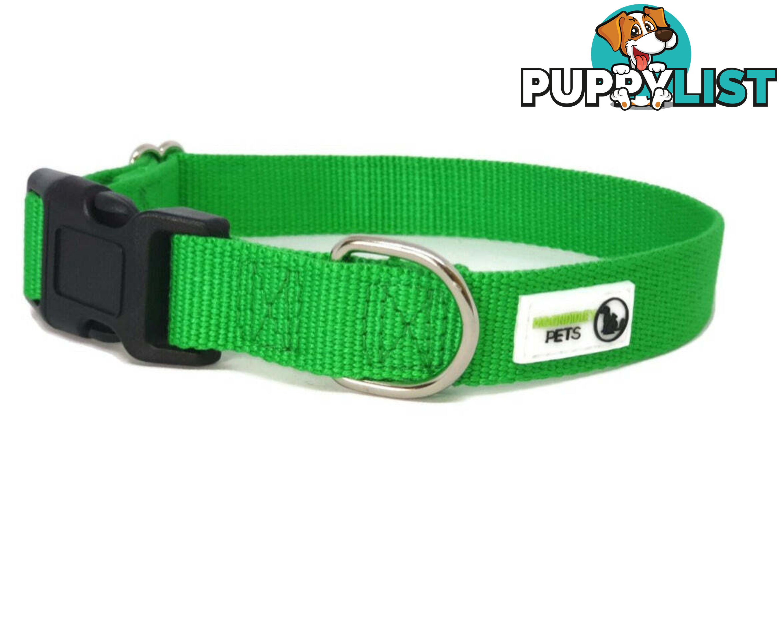 100% Pure Bamboo Fibre Dog Collar Plastic Buckle - Moondidley Pets - MDPCOLBAMLNVY