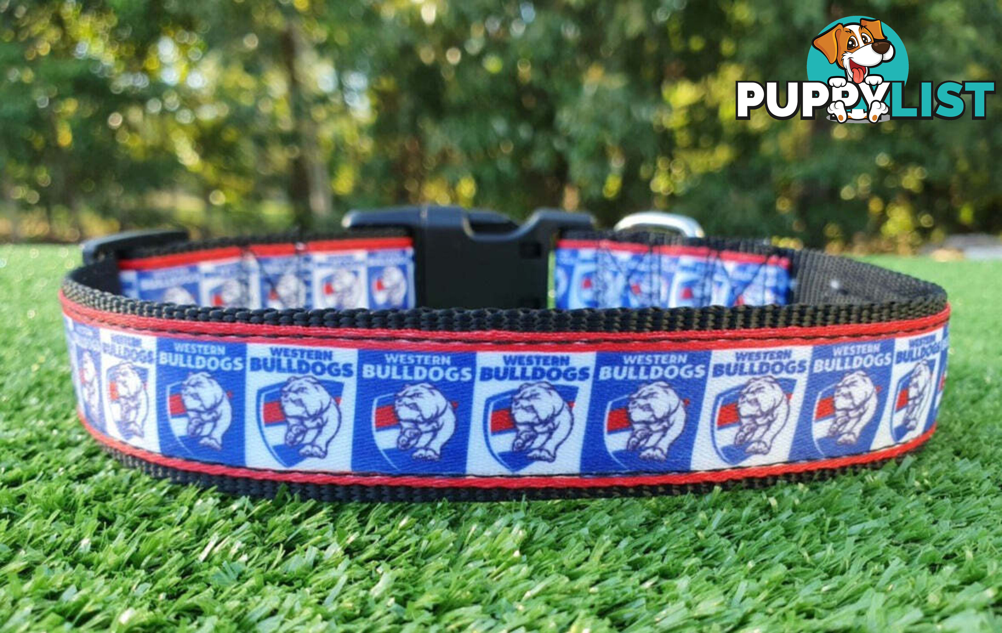 AFL Dog Collars, Footy - Aussie Rules - Moondidley Pets - MDPCOLAFLLMD
