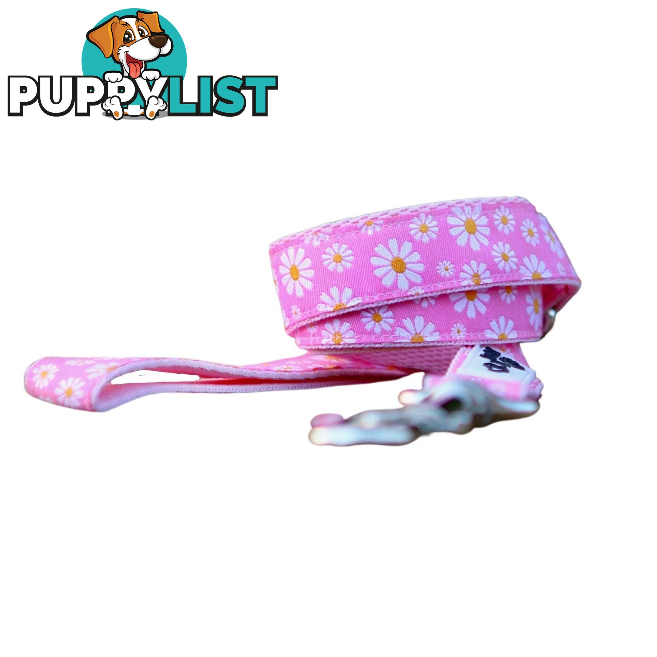 Daisy Dog Lead / Dog Leash - Hand Made by The Bark Side - TBSLDDAIBLU251.2