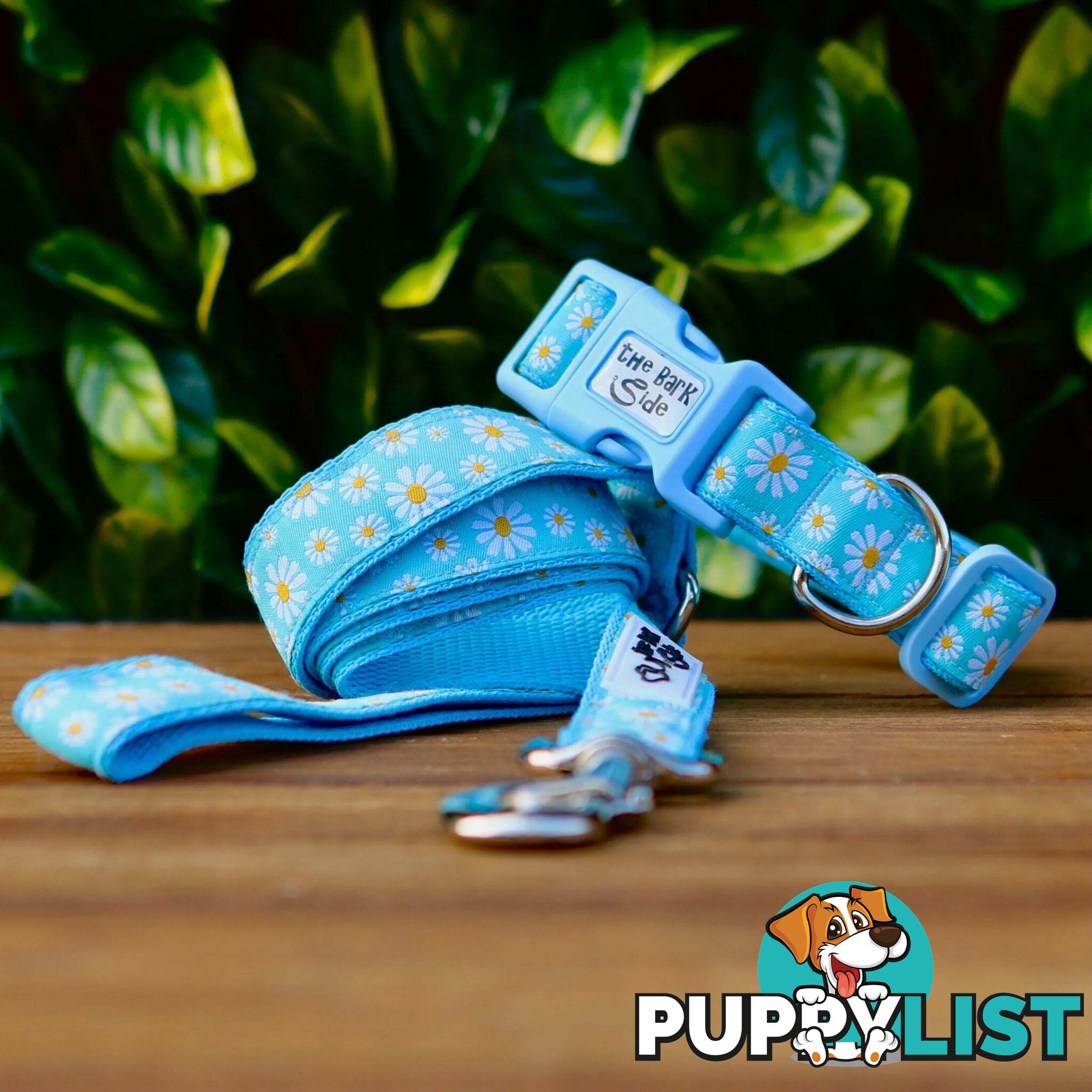 Daisy Dog Lead / Dog Leash - Hand Made by The Bark Side - TBSLDDAIBLU251.2