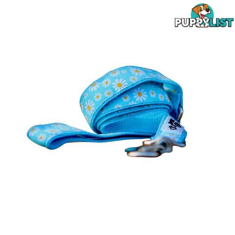 Daisy Dog Lead / Dog Leash - Hand Made by The Bark Side - TBSLDDAIBLU251.2