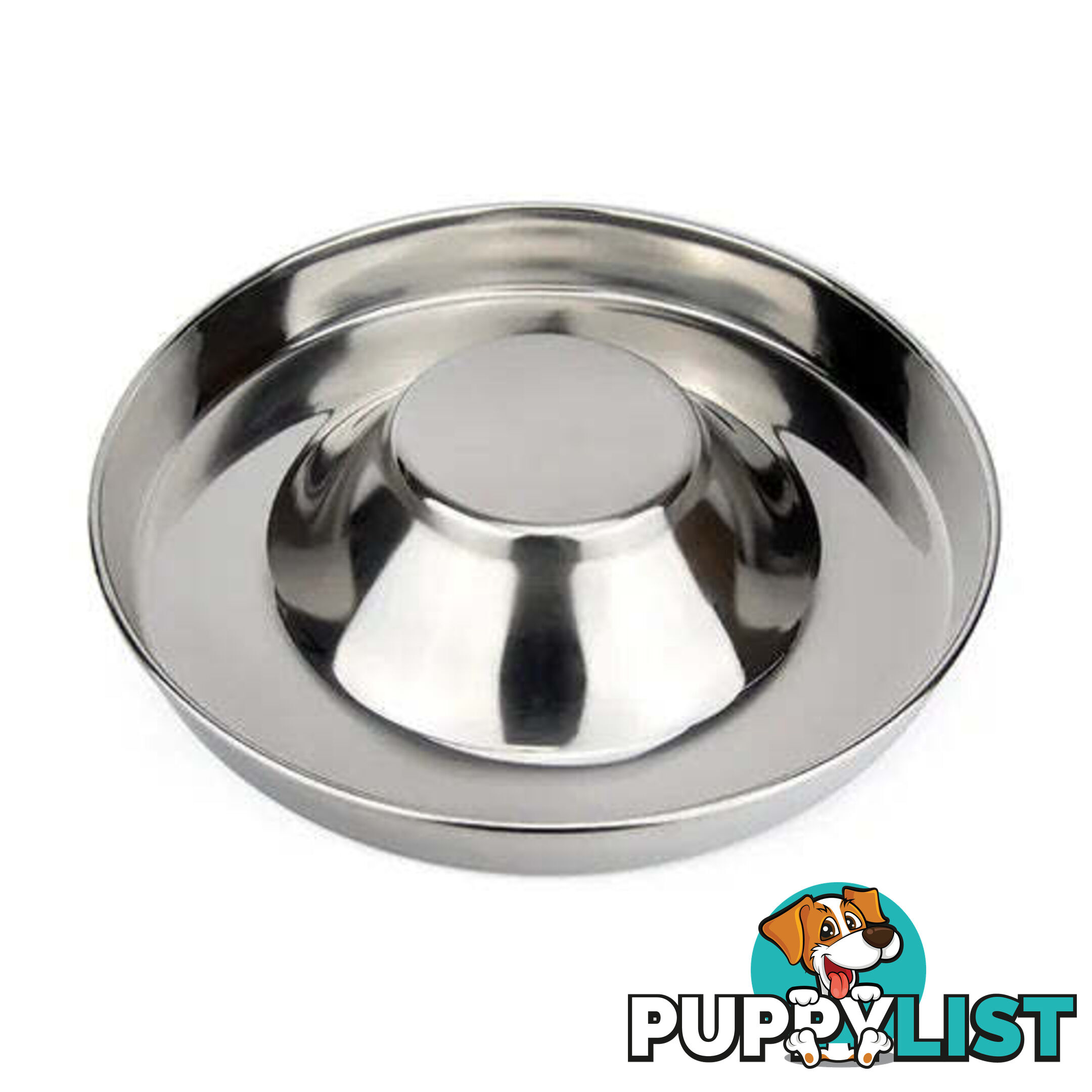 STAINLESS STEEL PUPPY SAUCER BOWL 28CM - BAINBRIDGE - BB-A7255