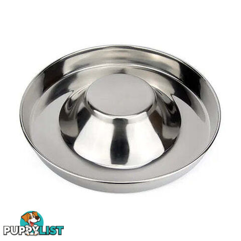 STAINLESS STEEL PUPPY SAUCER BOWL 28CM - BAINBRIDGE - BB-A7255