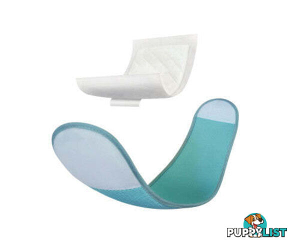 PawPang Dog Wrap Reusable Male + 10 Ct Diaper Booster Pads Disposable - V274-PET-MALEWPPAD-S
