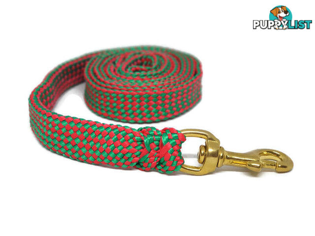 1.8m to 10m Long Dog Lead No Stitching Tough Yarnix 20mm Wide - YNXLD205BRBLK