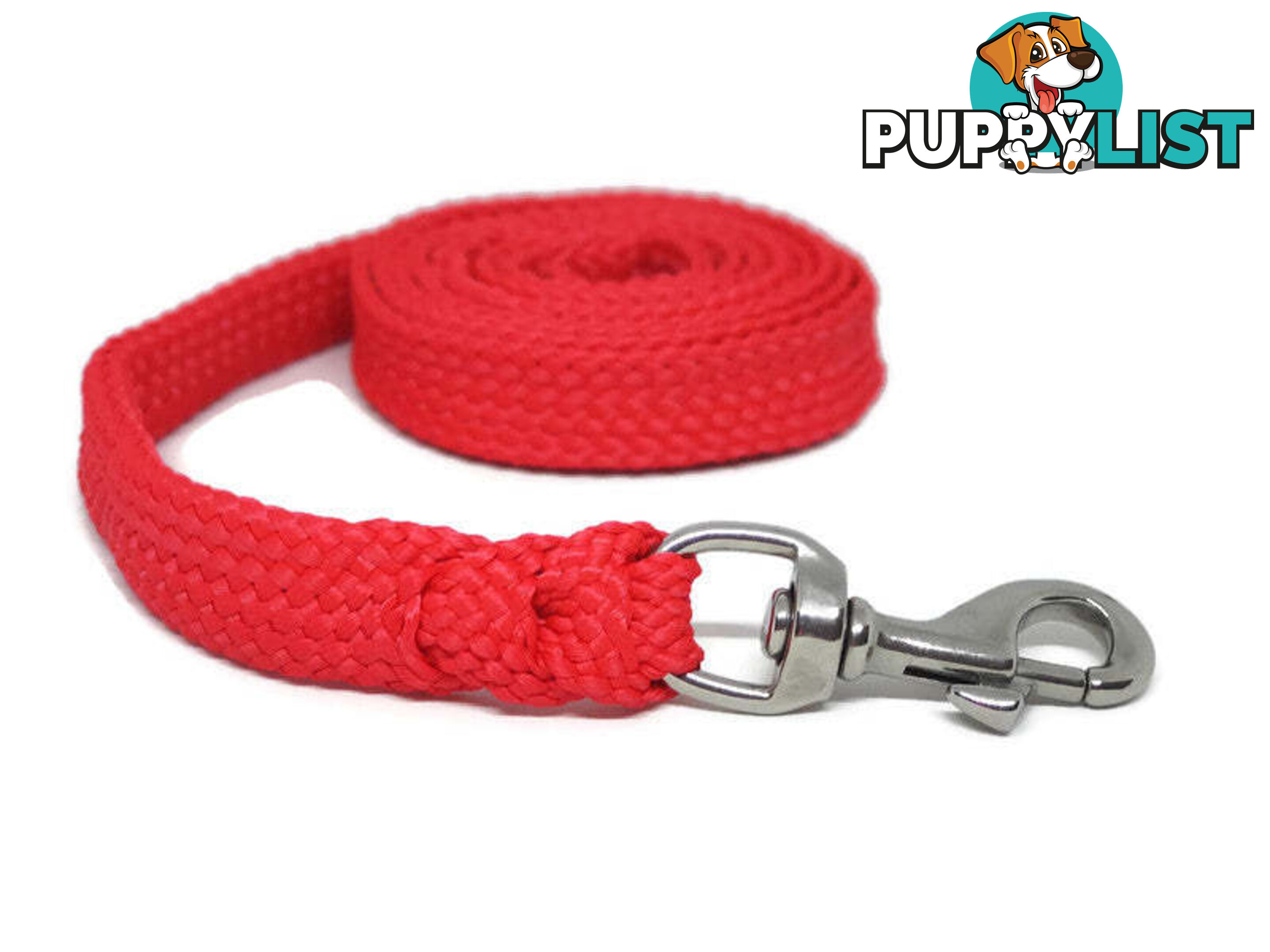 1.8m to 10m Long Dog Lead No Stitching Tough Yarnix 20mm Wide - YNXLD205BRBLK