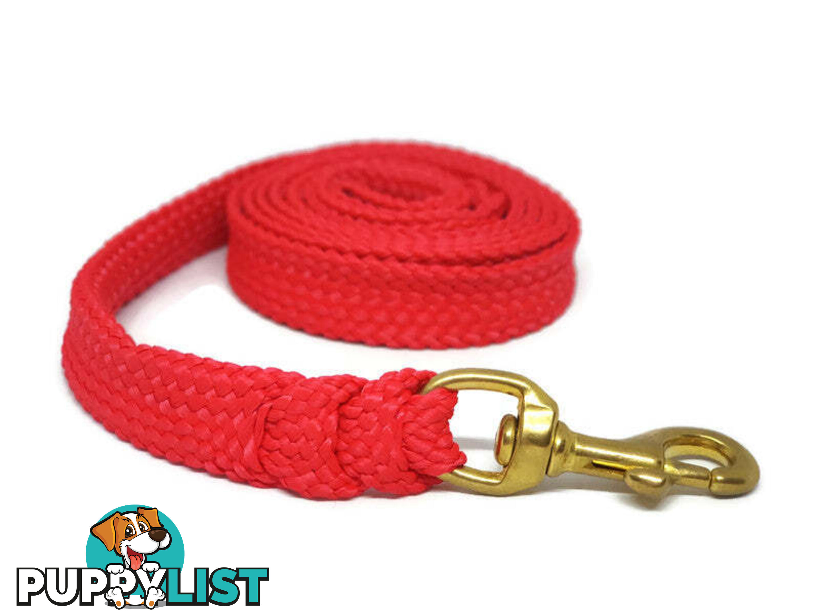 1.8m to 10m Long Dog Lead No Stitching Tough Yarnix 20mm Wide - YNXLD205BRBLK