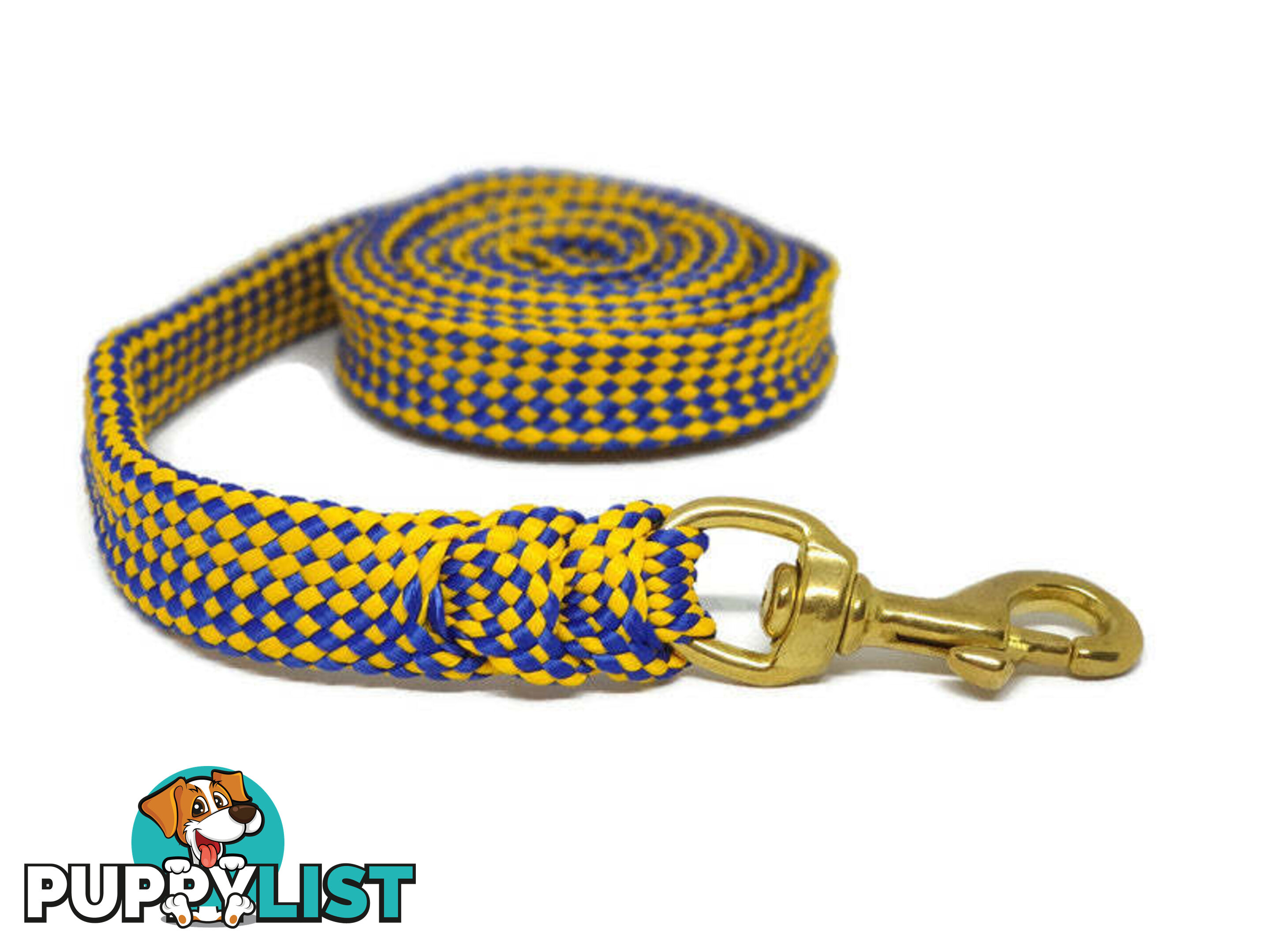 1.8m to 10m Long Dog Lead No Stitching Tough Yarnix 20mm Wide - YNXLD205BRBLK