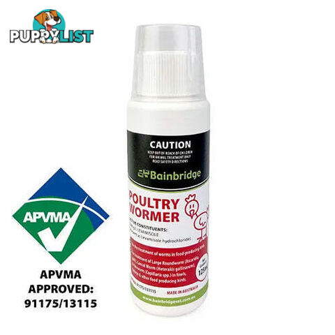 POULTRY WORMER - 125ML - BAINBRIDGE - BB-A8498