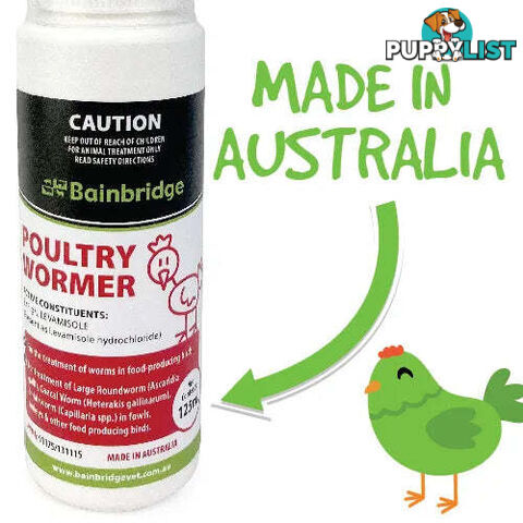 POULTRY WORMER - 125ML - BAINBRIDGE - BB-A8498