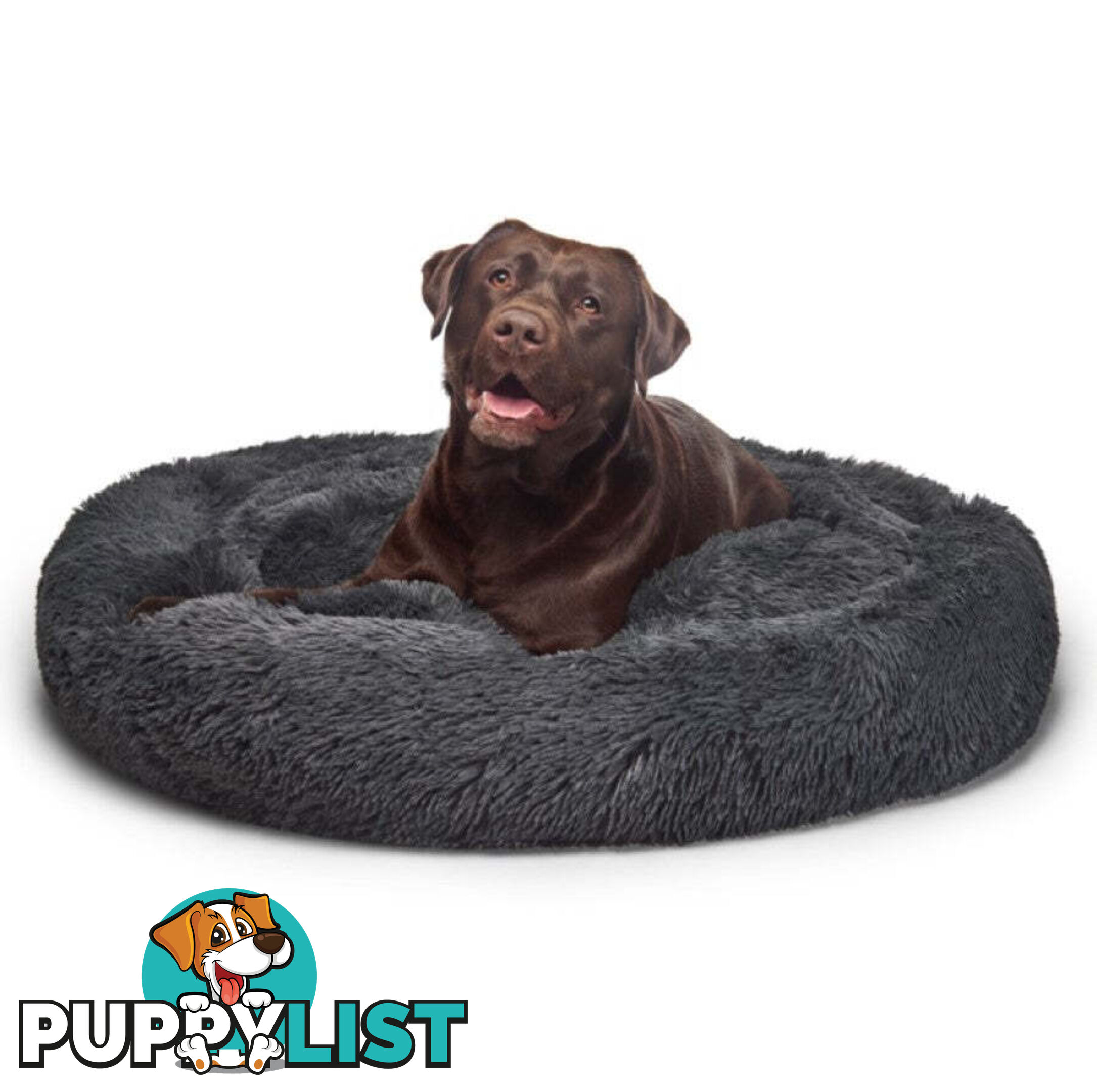 Fur King "Aussie" Calming Dog Bed - Grey - Extra Large - V364-DCA1DDP0303S