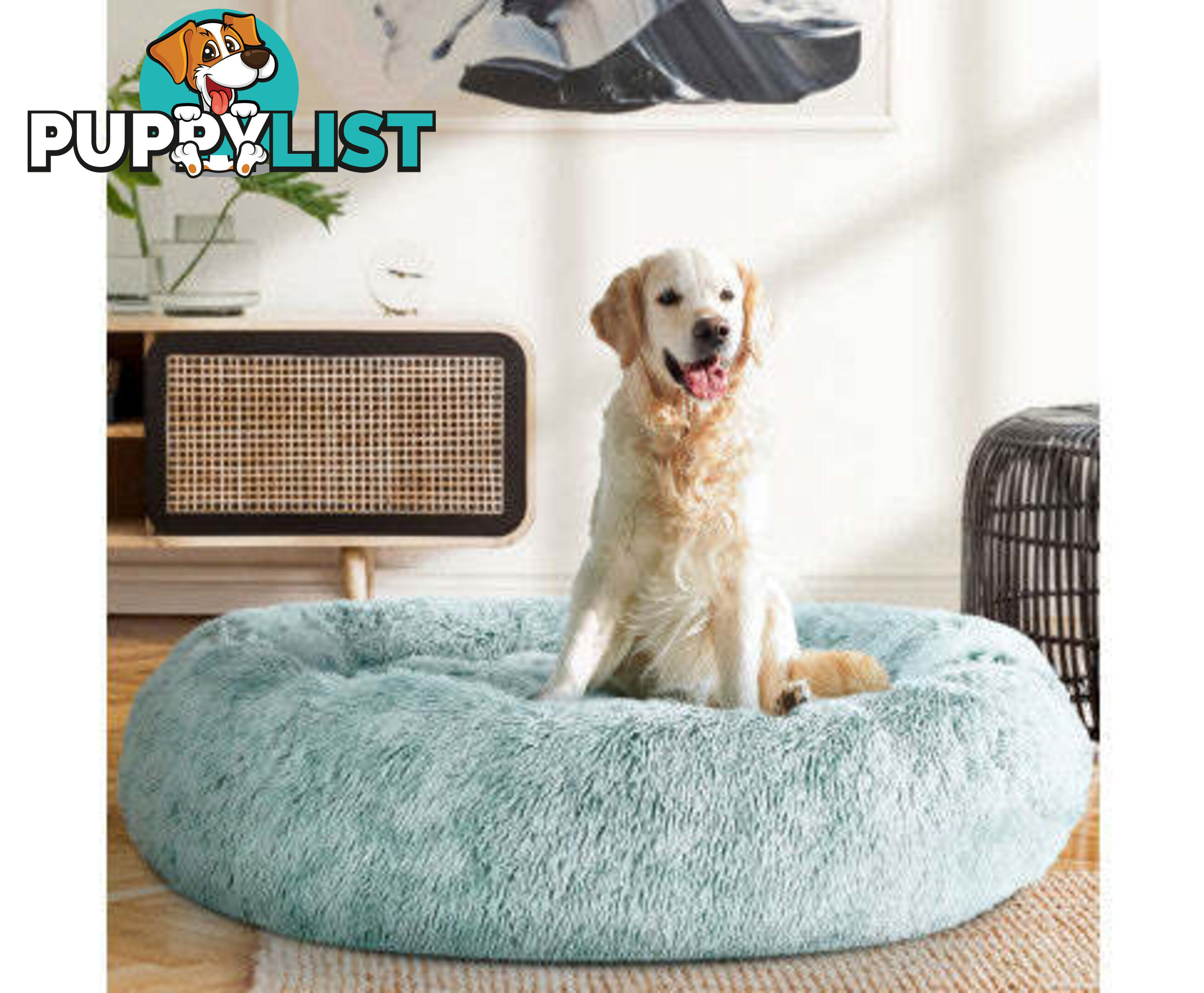 Pet Bed Dog Cat Calming Bed Sleeping Comfy Washable - PET-BED-D110-PK