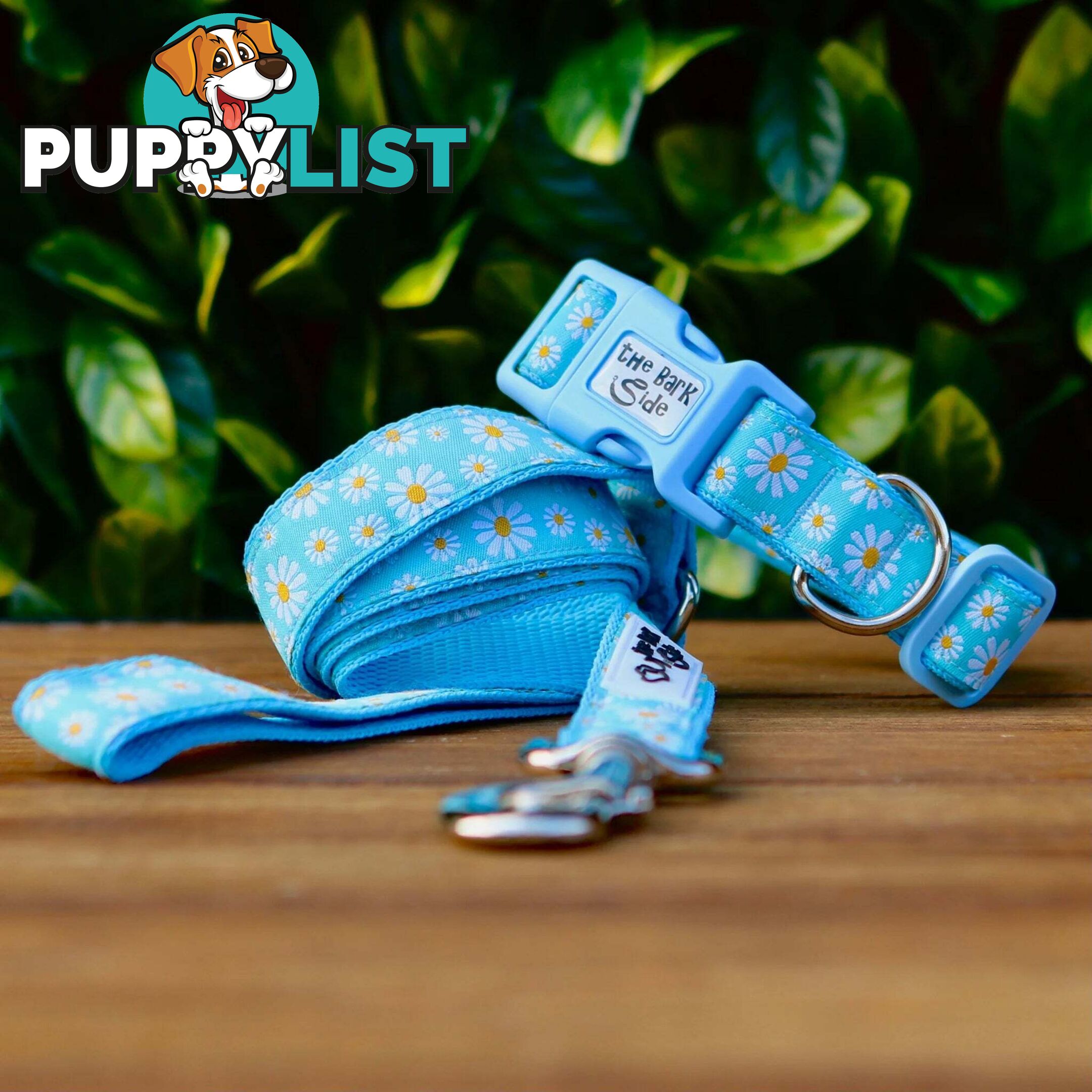 Daisy Dog Lead / Dog Leash - Hand Made by The Bark Side - TBSLDDAIBLU201.2