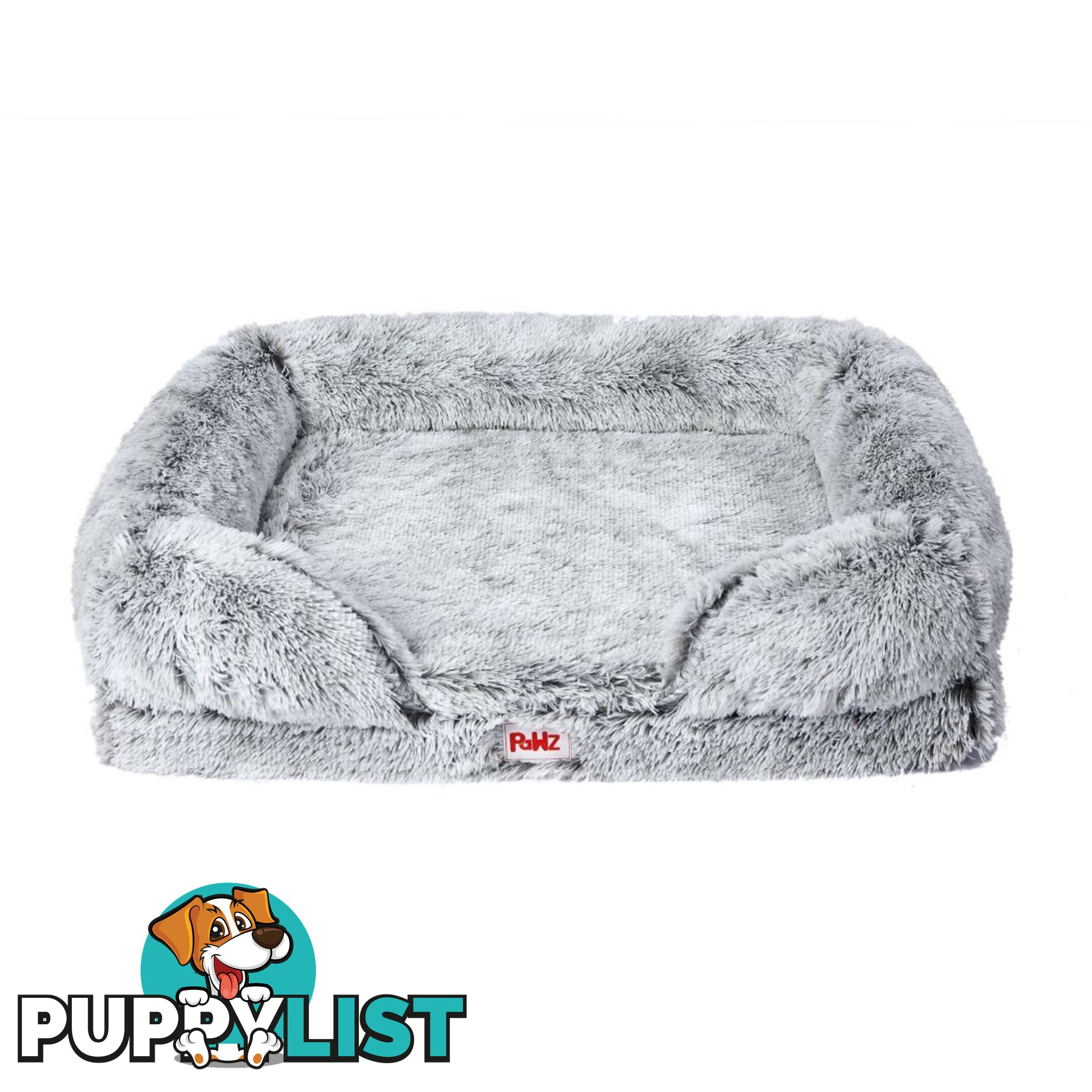 PaWz Pet Bed Orthopedic Sofa Dog Beds Bedding Soft Warm Mat Mattress Cushion - WB-PT1048-M-GY