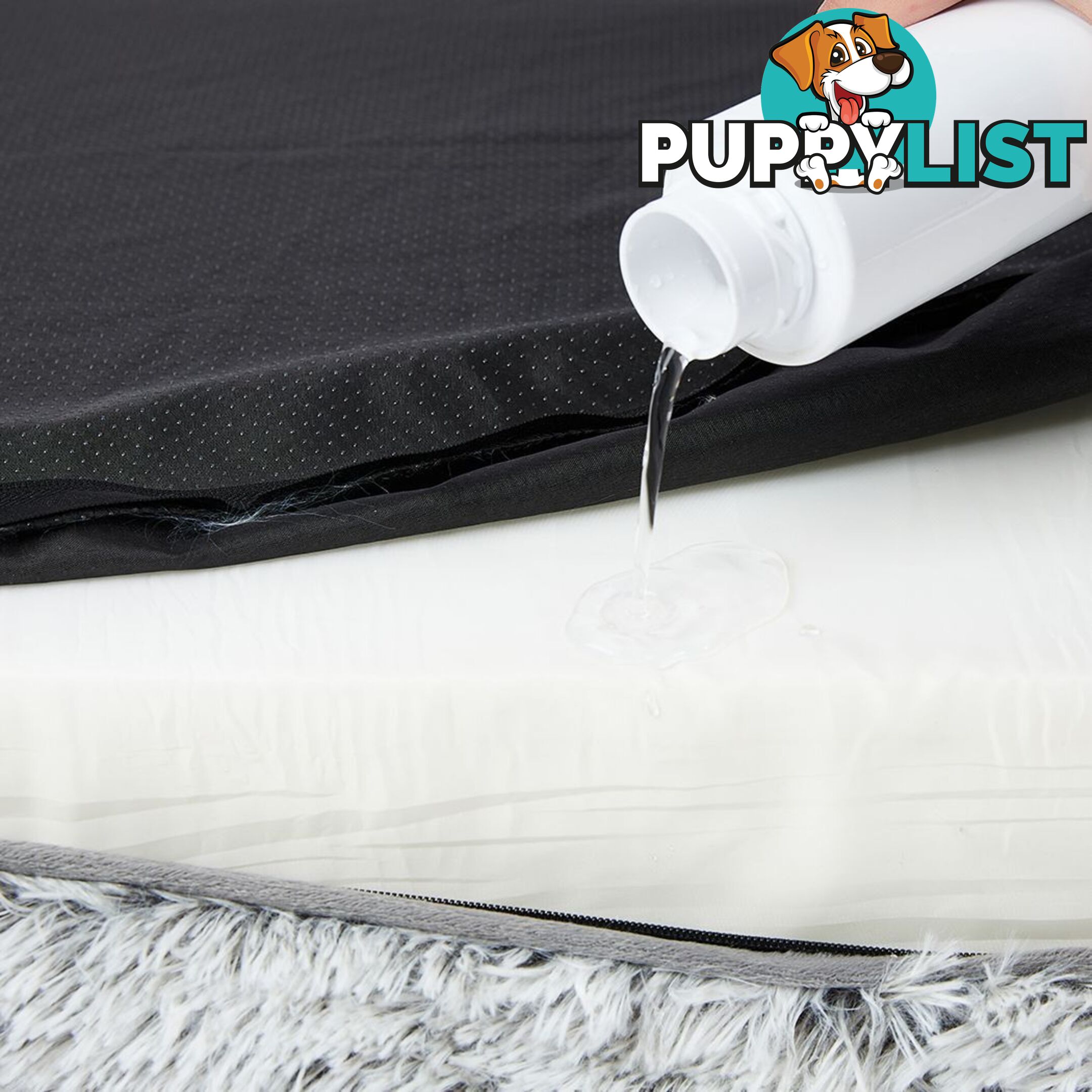 PaWz Pet Bed Orthopedic Sofa Dog Beds Bedding Soft Warm Mat Mattress Cushion - WB-PT1048-M-GY