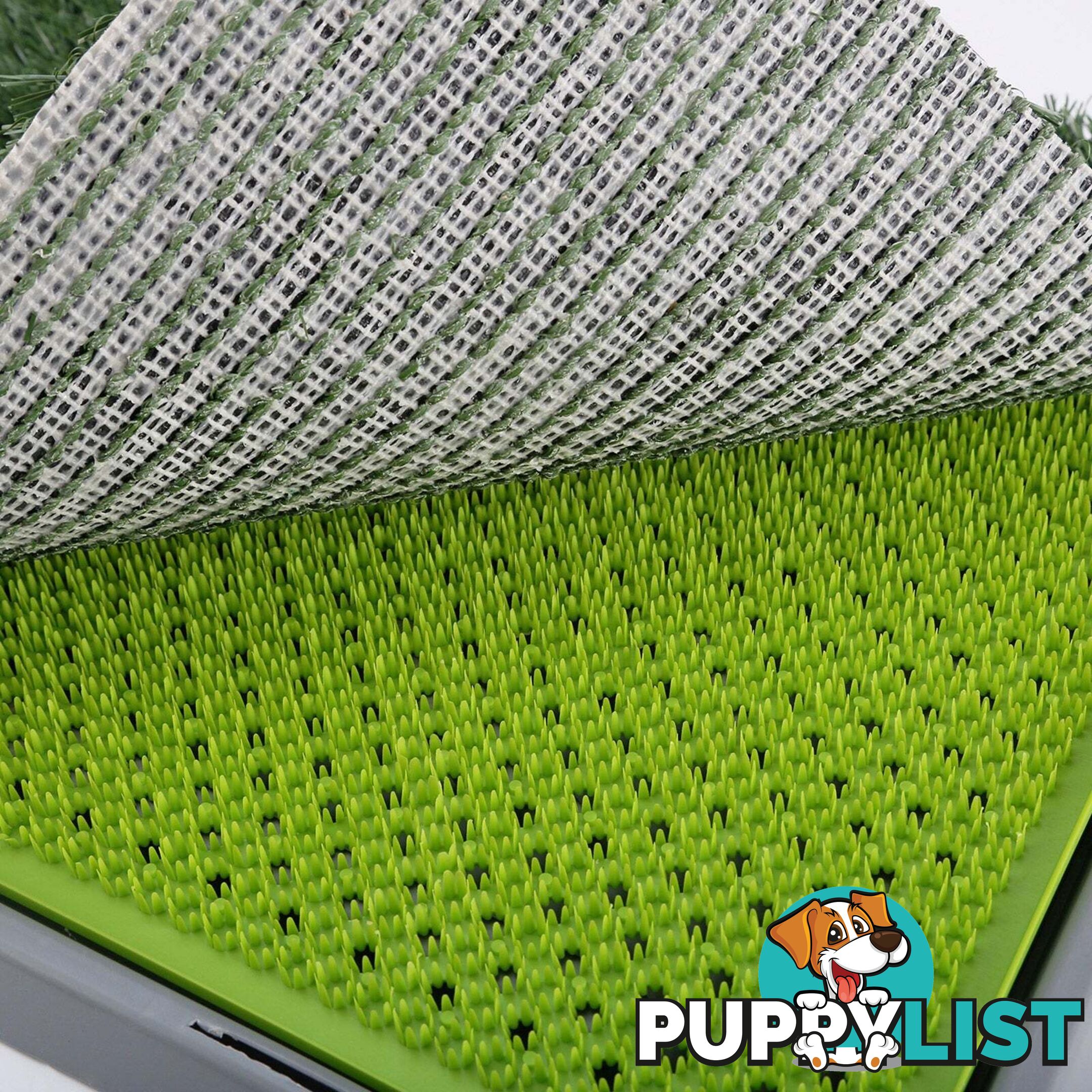 Pet Dog Potty Tray Training Toilet + 1 Grass Mat 69cm x 43cm - V274-PET-HH202