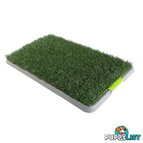 Pet Dog Potty Tray Training Toilet + 1 Grass Mat 69cm x 43cm - V274-PET-HH202