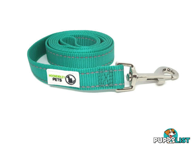 1.8m Nylon w/Reflective Stitching Dog Lead - Moondidley Pets - MDPLDREFTUR251.8
