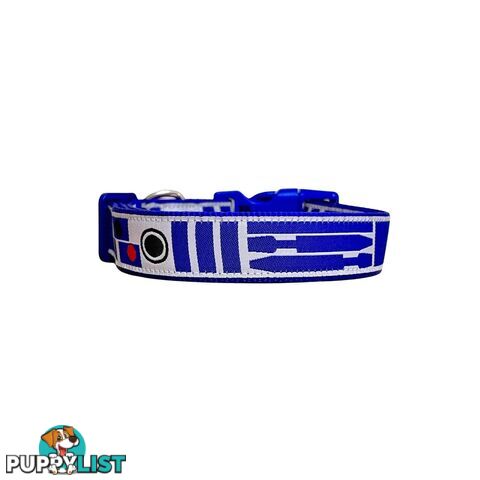 Droid Inspired Dog Collar / S - L - Hand Made by The Bark Side - TBSDROLGEBLU