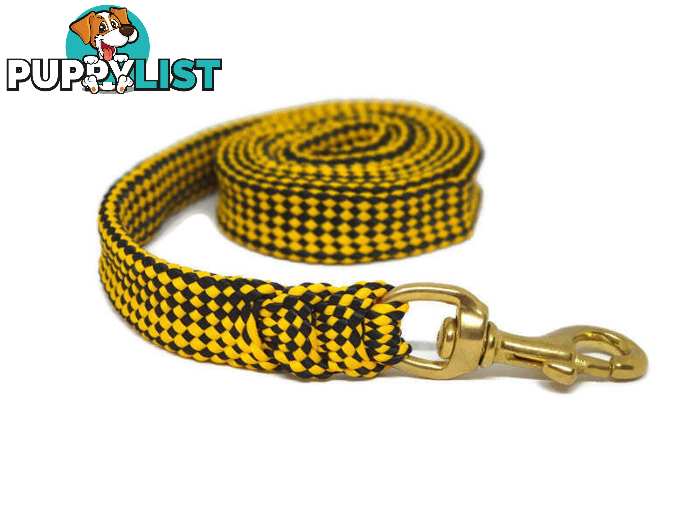 1.8m to 10m Long Dog Lead No Stitching Tough Yarnix 20mm Wide - YNXLD2010BRREDGRN