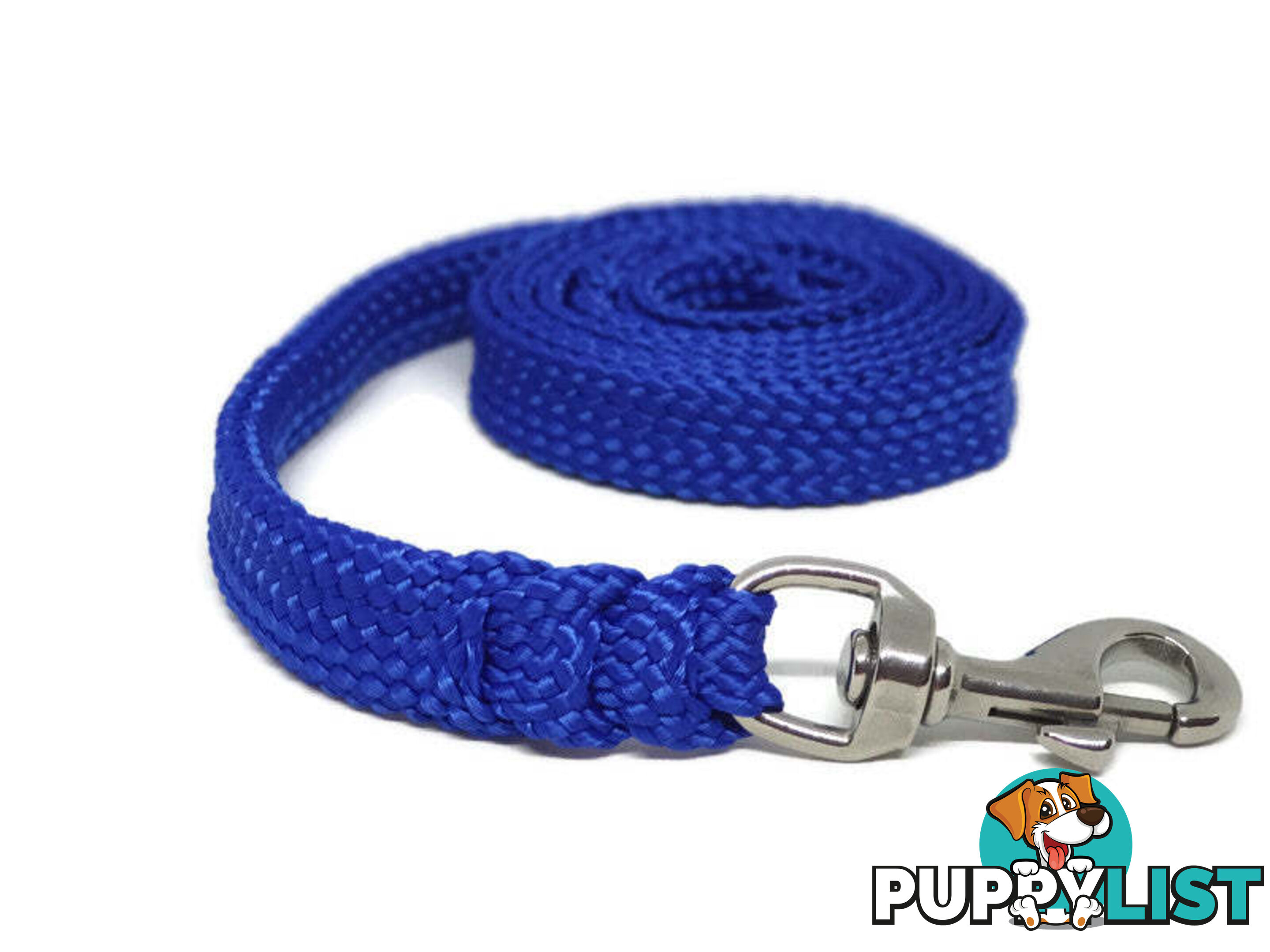 1.8m to 10m Long Dog Lead No Stitching Tough Yarnix 20mm Wide - YNXLD2010BRREDGRN