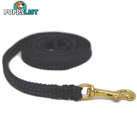 1.8m to 10m Long Dog Lead No Stitching Tough Yarnix 10mm Wide - YNXLD10-5-YEL-BR