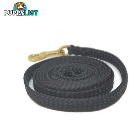 1.8m to 10m Long Dog Lead No Stitching Tough Yarnix 10mm Wide - YNXLD10-5-YEL-BR