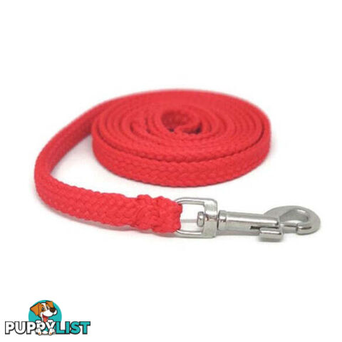 1.8m to 10m Long Dog Lead No Stitching Tough Yarnix 10mm Wide - YNXLD10-5-YEL-BR