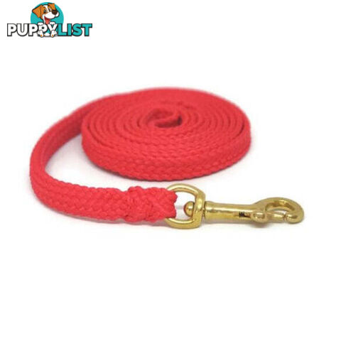 1.8m to 10m Long Dog Lead No Stitching Tough Yarnix 10mm Wide - YNXLD10-5-YEL-BR
