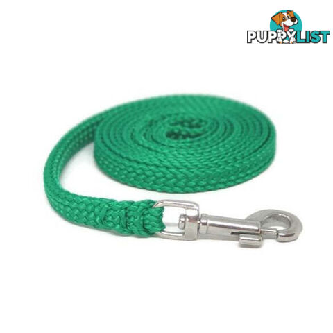 1.8m to 10m Long Dog Lead No Stitching Tough Yarnix 10mm Wide - YNXLD10-5-YEL-BR