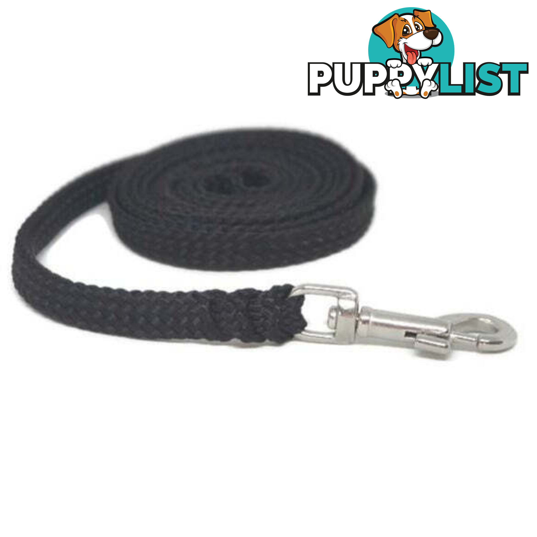 1.8m to 10m Long Dog Lead No Stitching Tough Yarnix 10mm Wide - YNXLD10-5-YEL-BR