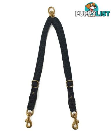 2 Dog Coupler Two Way Twin Walking Lead No Stitching - Yarnix - YNXCOUP-20-REDGRN