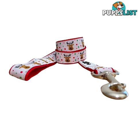 Christmas Dog Lead / Dog Leash - Hand Made by The Bark Side - TBSLDCHRREI251.8