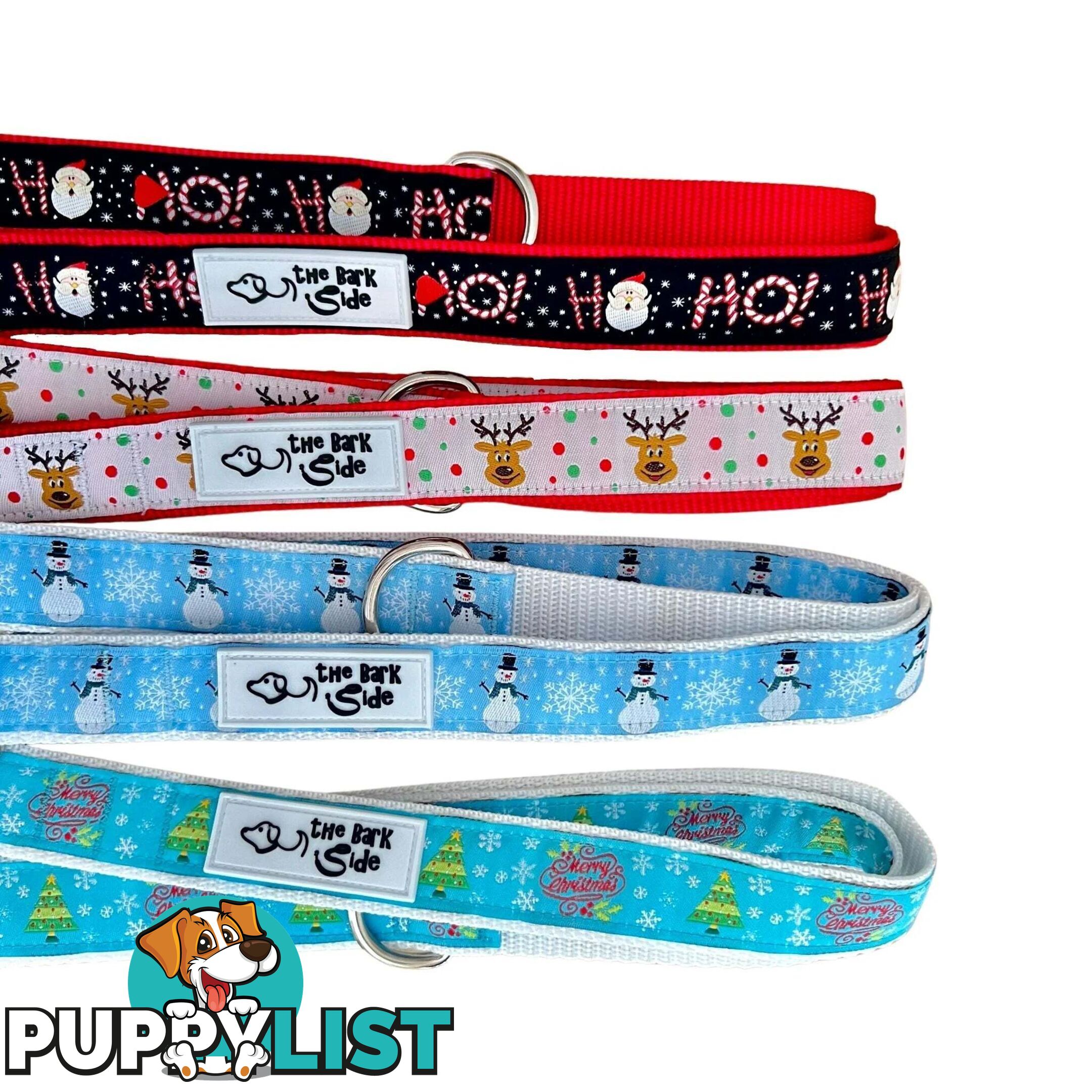 Christmas Dog Lead / Dog Leash - Hand Made by The Bark Side - TBSLDCHRREI251.8