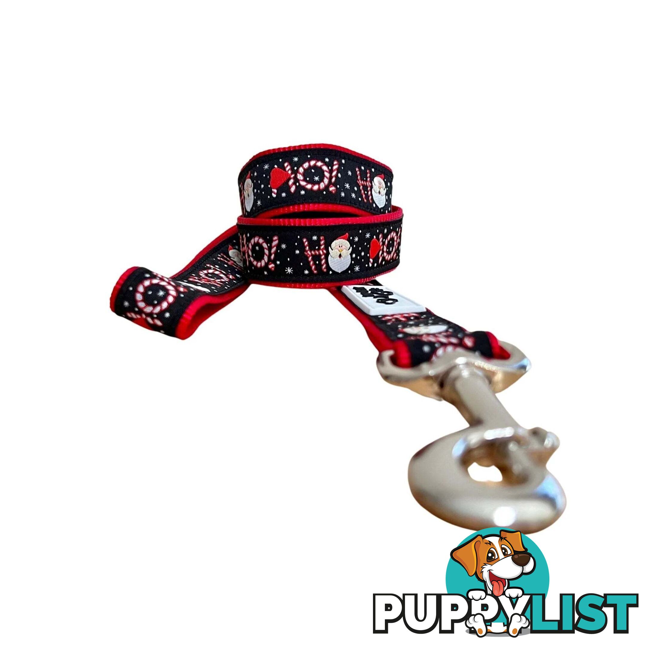 Christmas Dog Lead / Dog Leash - Hand Made by The Bark Side - TBSLDCHRREI251.8