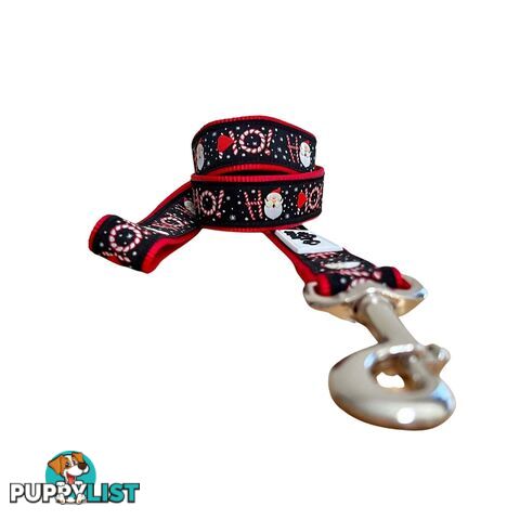 Christmas Dog Lead / Dog Leash - Hand Made by The Bark Side - TBSLDCHRREI251.8