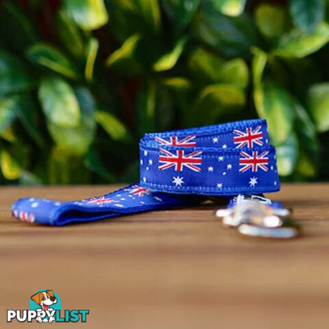 Australia Flag Dog Lead - Hand Made by The Bark Side. - TBSLDAUS201.8