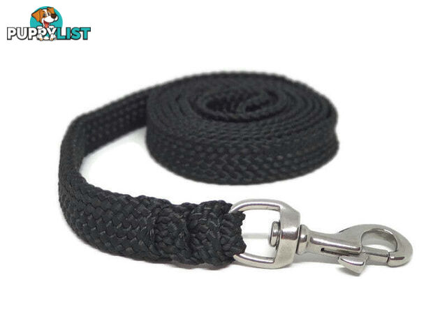 1.8m to 10m Long Dog Lead No Stitching Tough Yarnix 20mm Wide - YNXLD2010SSGRN
