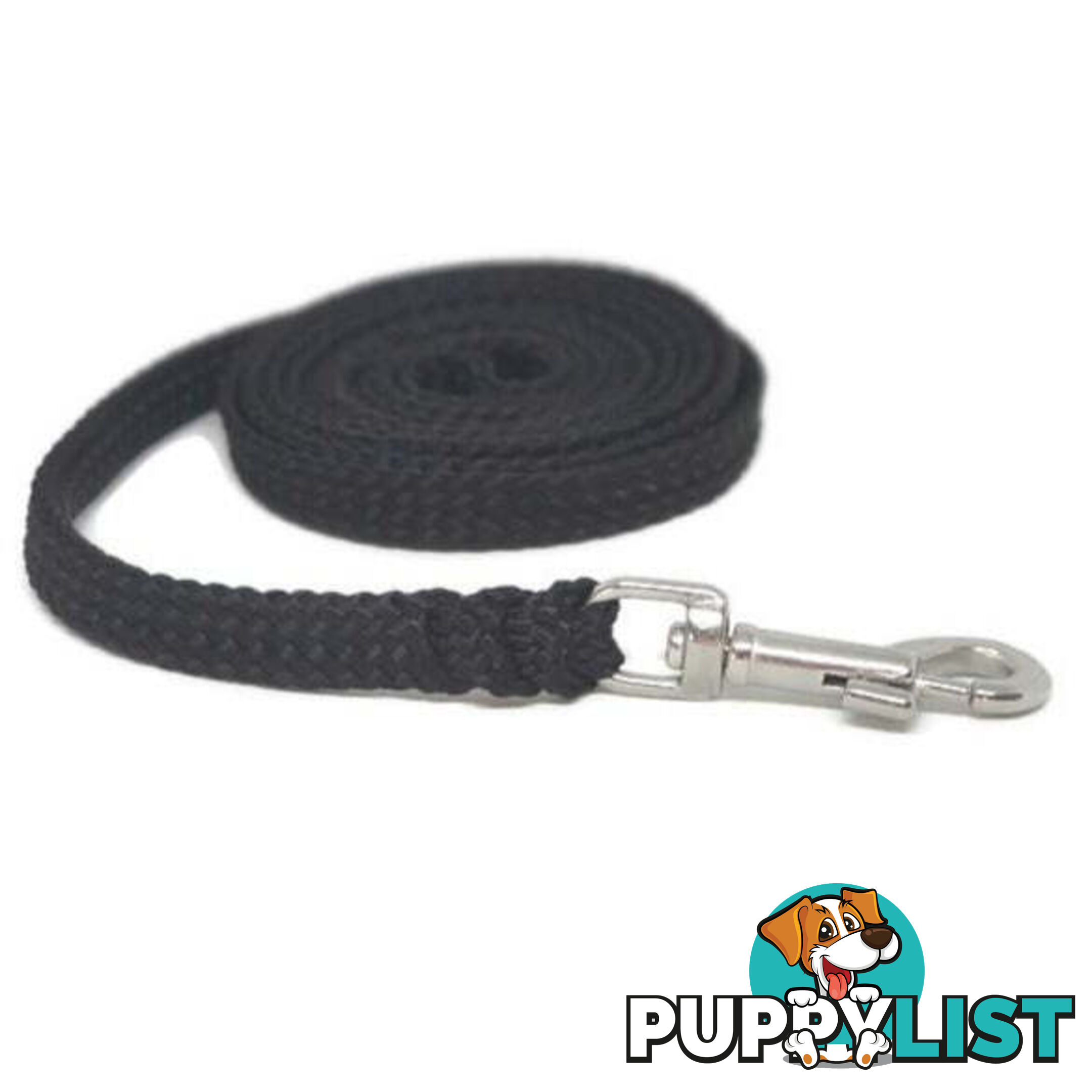 1.8m to 10m Long Dog Lead No Stitching Tough Yarnix 10mm Wide - YNXLD10-5-RD-SS