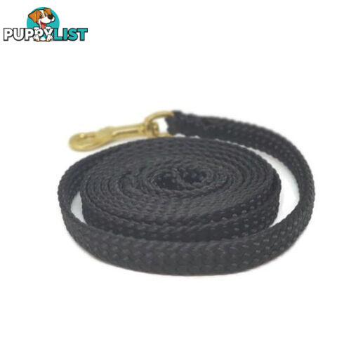 1.8m to 10m Long Dog Lead No Stitching Tough Yarnix 10mm Wide - YNXLD10-5-RD-SS