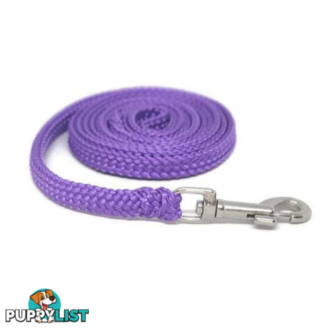 1.8m to 10m Long Dog Lead No Stitching Tough Yarnix 10mm Wide - YNXLD10-5-RD-SS