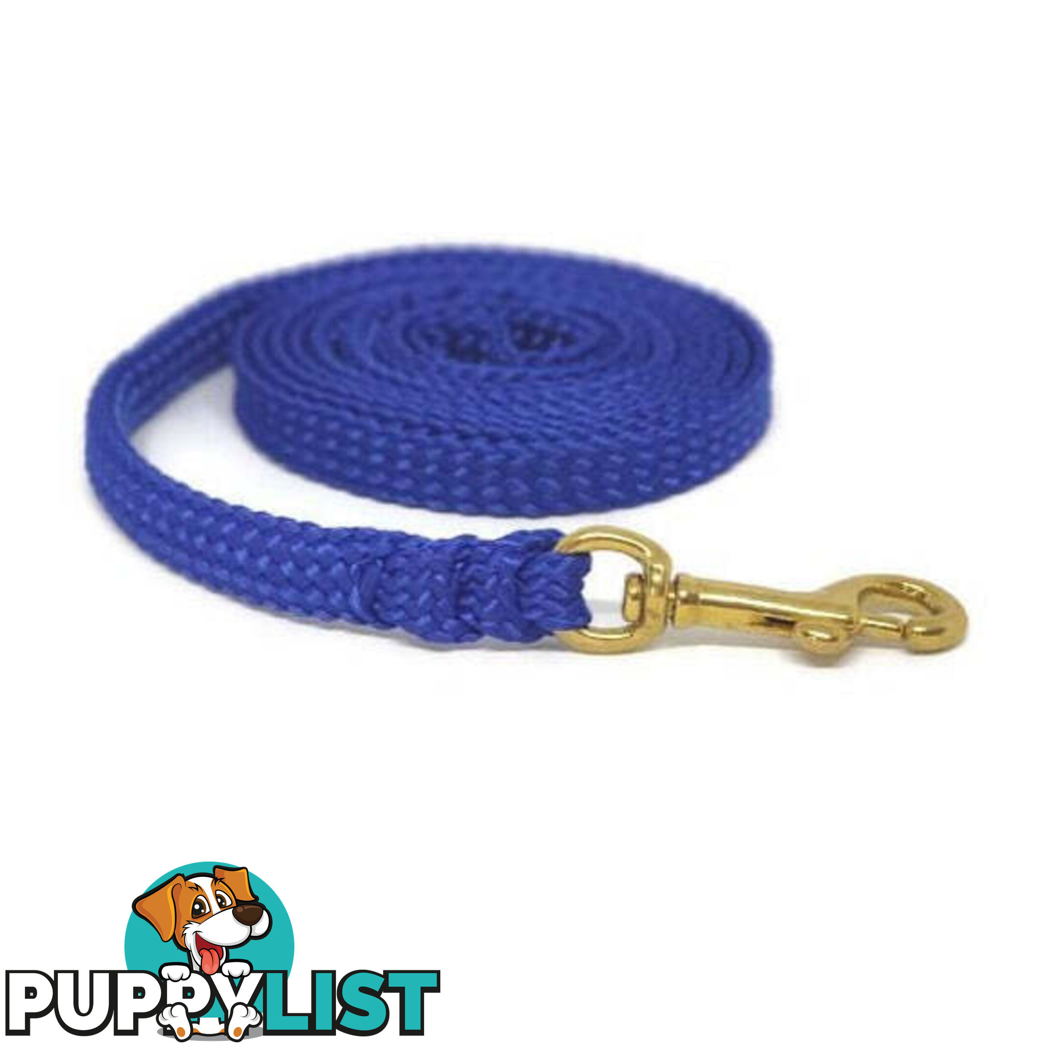 1.8m to 10m Long Dog Lead No Stitching Tough Yarnix 10mm Wide - YNXLD10-5-RD-SS