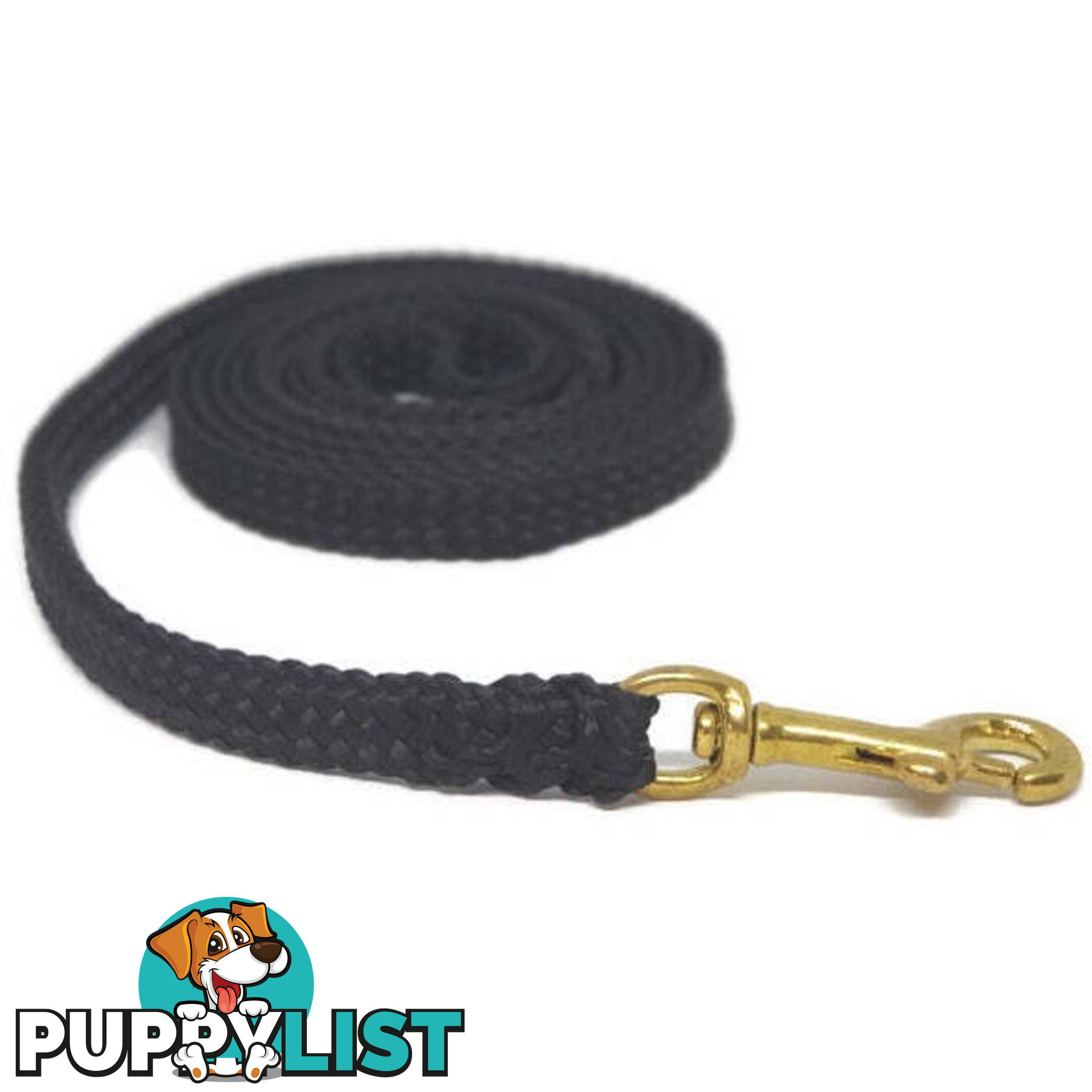 1.8m to 10m Long Dog Lead No Stitching Tough Yarnix 10mm Wide - YNXLD10-5-RD-SS