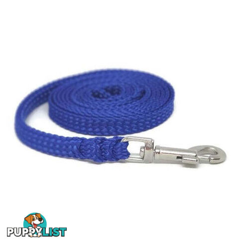 1.8m to 10m Long Dog Lead No Stitching Tough Yarnix 10mm Wide - YNXLD10-5-RD-SS