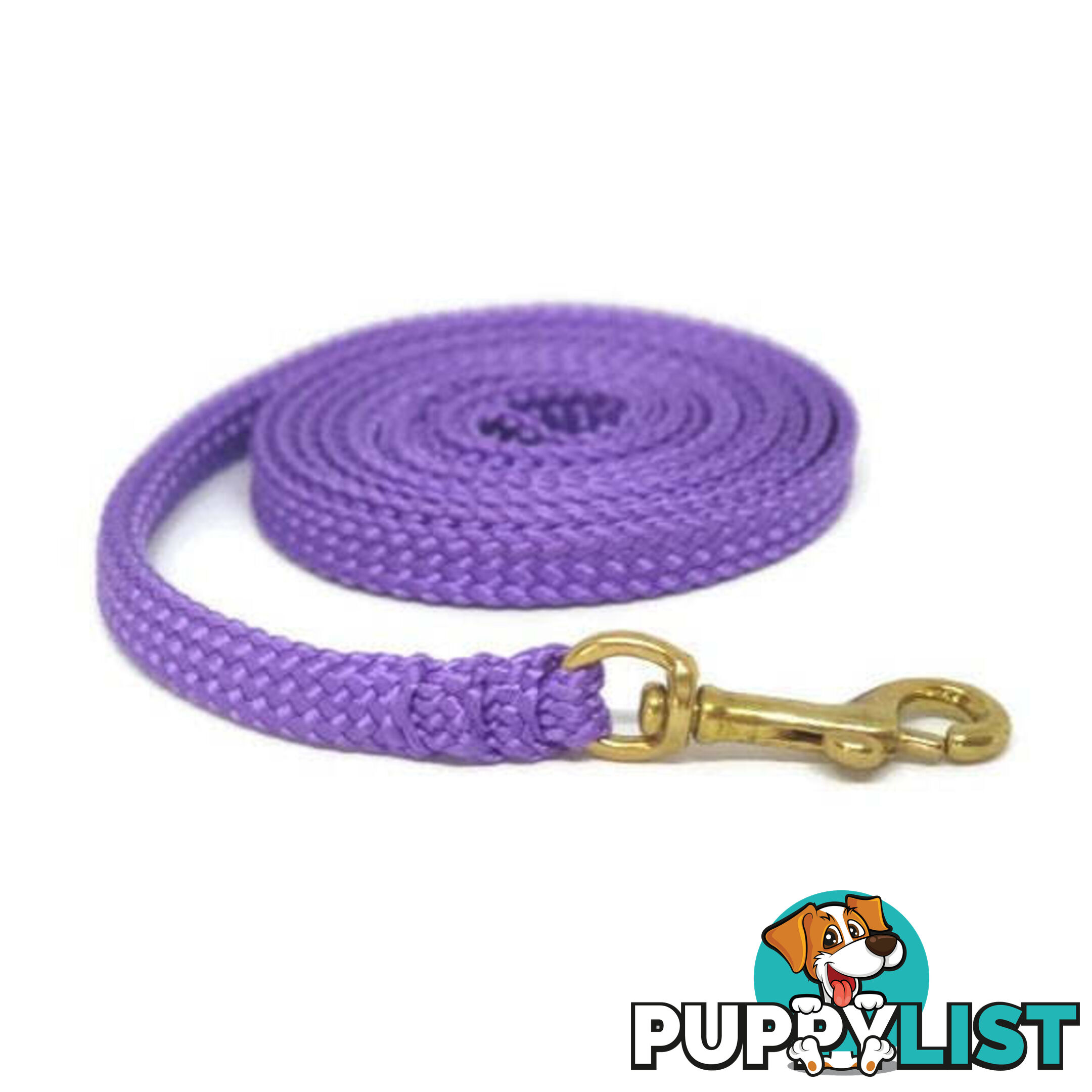 1.8m to 10m Long Dog Lead No Stitching Tough Yarnix 10mm Wide - YNXLD10-5-RD-SS