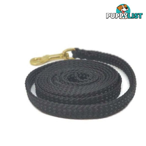1.8m to 10m Long Dog Lead No Stitching Tough Yarnix 10mm Wide - YNXLD10-5-RD-SS